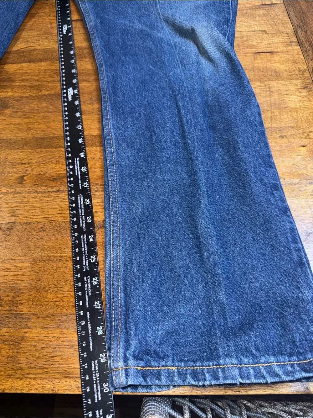 Levis 505 Jeans Mens 36x30 Blue Medium Wash Straight Leg Timeless Heritage